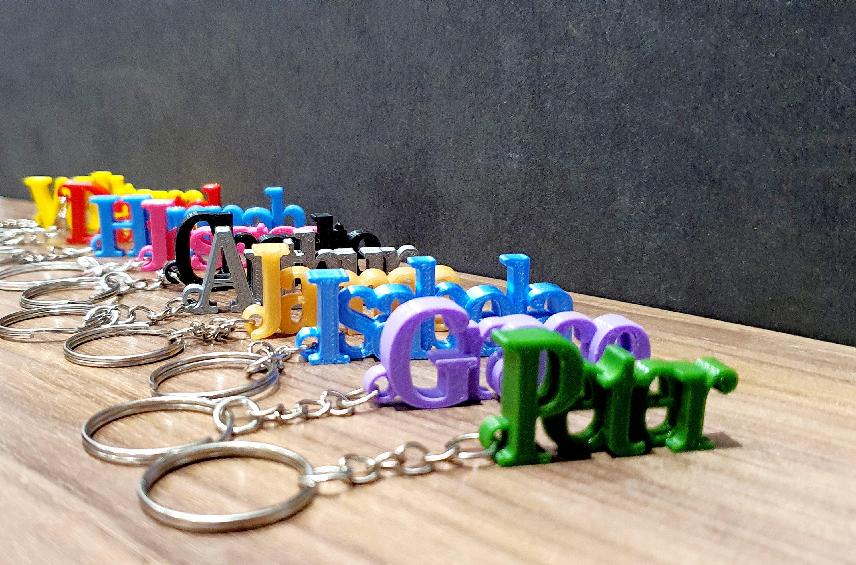 Llavero de mochila personalizado con nombre impreso en 3D, linda mochila con nombre para niños, regalos de regreso a la escuela, Llavero 3d 1