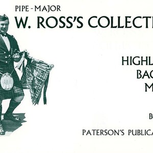 Pipe Major W Ross&#39;s Collection of Bagpipe Music Book 3