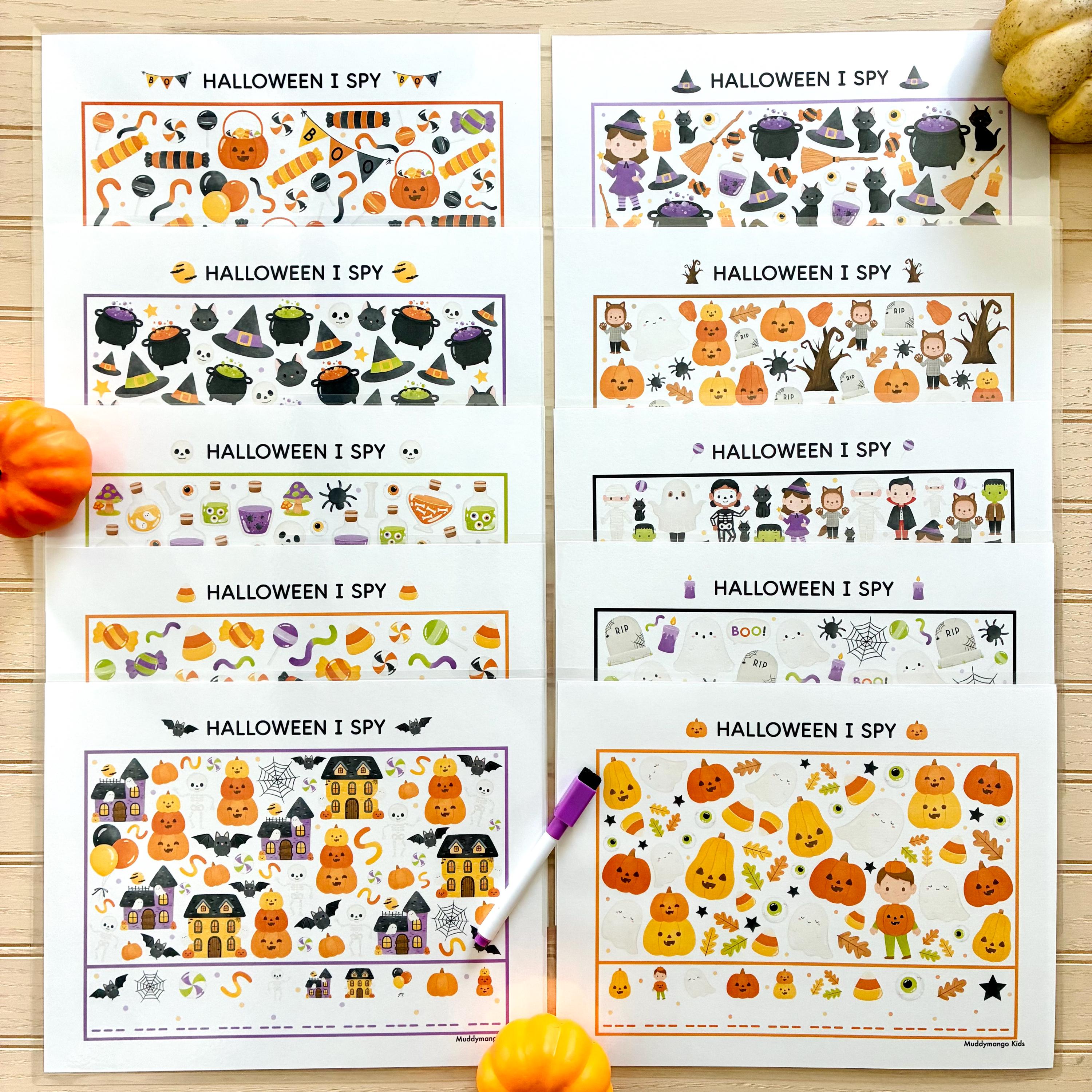 Halloween I Spy - Digital Download, Halloween Activity for Kids - Etsy