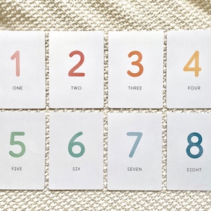 1-20 nummerkaarten - digitale download, afdrukbare nummerflitskaarten voor peuters en kleuters