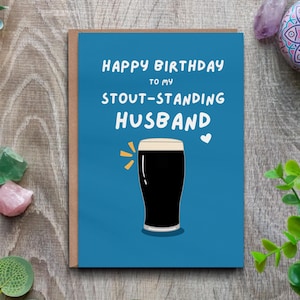 Biglietto di auguri per il compleanno del marito - Divertente regalo per lui - Buon compleanno marito