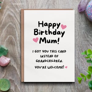 Lustige Geburtstagskarte für Mama - Kein Enkelwitz - Happy Birthday Mum