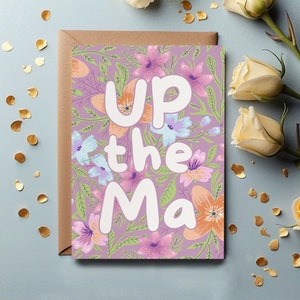 Ma Irish Mother's Birthday Greetings Card - Mam Mum Mom Birthday Card. Also perfect for Mother's Day. Personalised from Son Daughter.