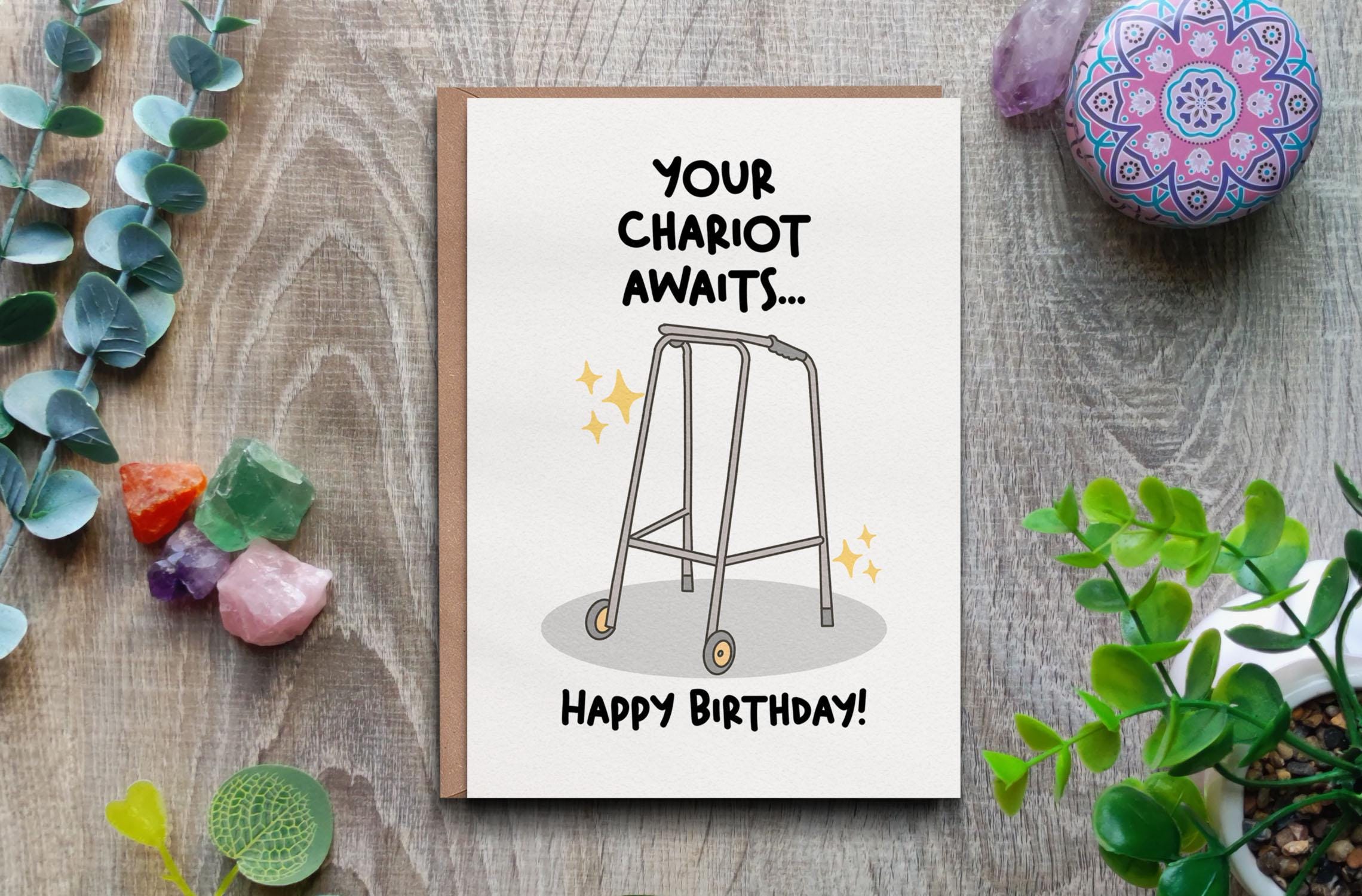 Old Age Joke Inflatable Zimmer Frame, Walking Stick & Pill Boxes | Novelty Gift Set