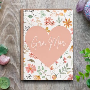 Biglietto d'auguri irlandese Love Grá Mór - Regalo di anniversario per gli sposi novelli, ricordo di fidanzamento