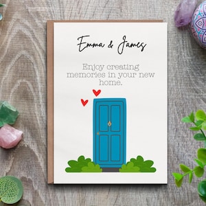 Carte personnalisée pour nouvelle maison - Souvenirs de rêve, cadeau de pendaison de crémaillère parfait