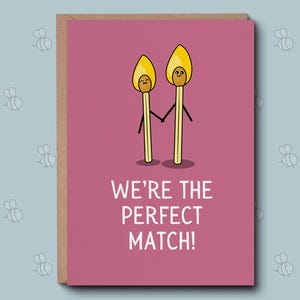 Carte de Saint-Valentin - La carte parfaite. Carte pour petit ami, petite amie, partenaire. Rencontre en ligne, Sweet Love, Anniversaire, Saint-Valentin