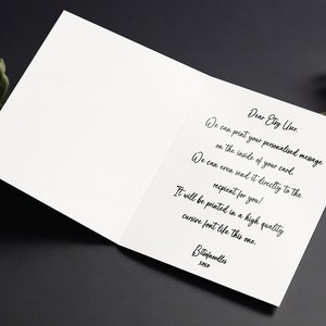 Personalised Wedding Card Congrats Lads. Great day for the parish. Irish saying and diamond ring heart illustration. image 2