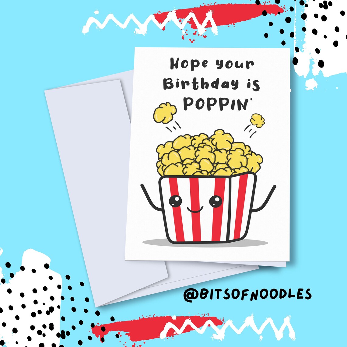 Funny Birthday Card Hope your Birthday is POPPIN' Cute Etsy