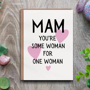 Moederwenskaart - een vrouw voor één vrouw - gelukkige verjaardag mama Ierse gezegden