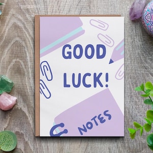 Carte porte-bonheur, Carte de fin d'études, Carte de chance, Carte de voeux, Carte pour les examens, Carte de test de bonne chance, Carte pour les jeunes en fin de scolarité