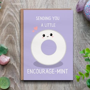 Encouragement card, Sending you encouragement pun card, thinking of you card, Encouragement gift, Card for a friend, Well wishes, Hug gift