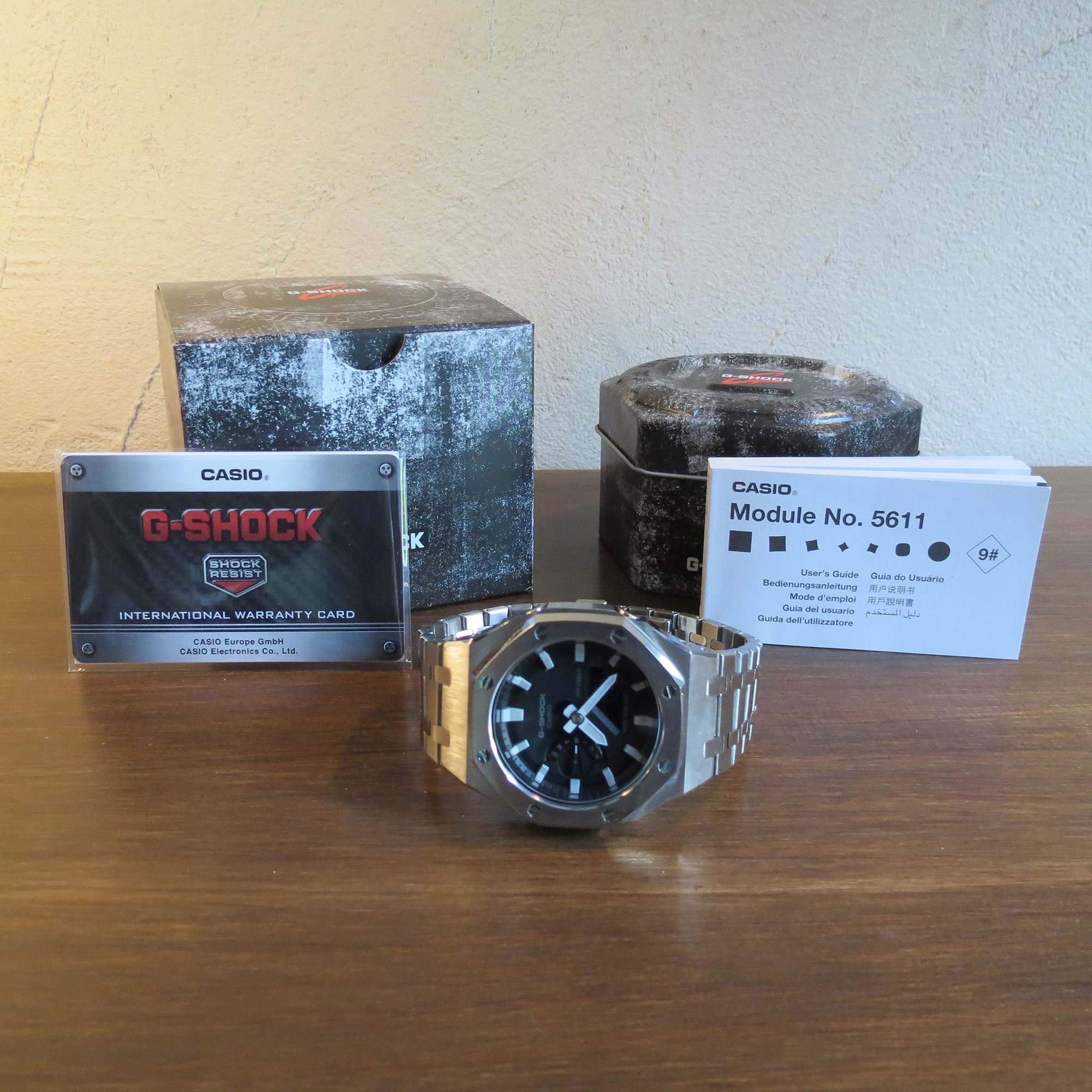Custom Casioak Silver Casio G-shock GA2100 New | Etsy