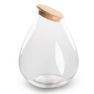 Bottiglia terrario 'Drop XXL' con tappo di sughero - Terrario chiuso Ø 34 cm ↑ 43 cm