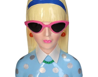 Vase Fashion Lady 'Lyana' 23x16x29cm - Blumentopf - Wasserdichte Dekovase