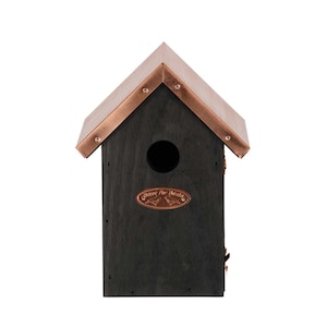 Wintermeise Vogelhaus - Nistkasten - Schwarz Kupfer