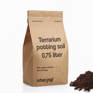 Terreau - 0,75 litre - Terreau - Avec nutrition organique - Premium - Terrarium - Plantes - urbanjngl.com