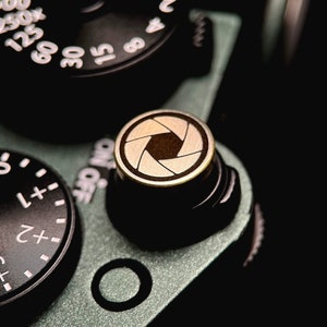 Customizable Brass Fuji/Nikon/Leica/Canon Camera Threaded Shutter Button. Shutter Release. Custom Photographer Gift
