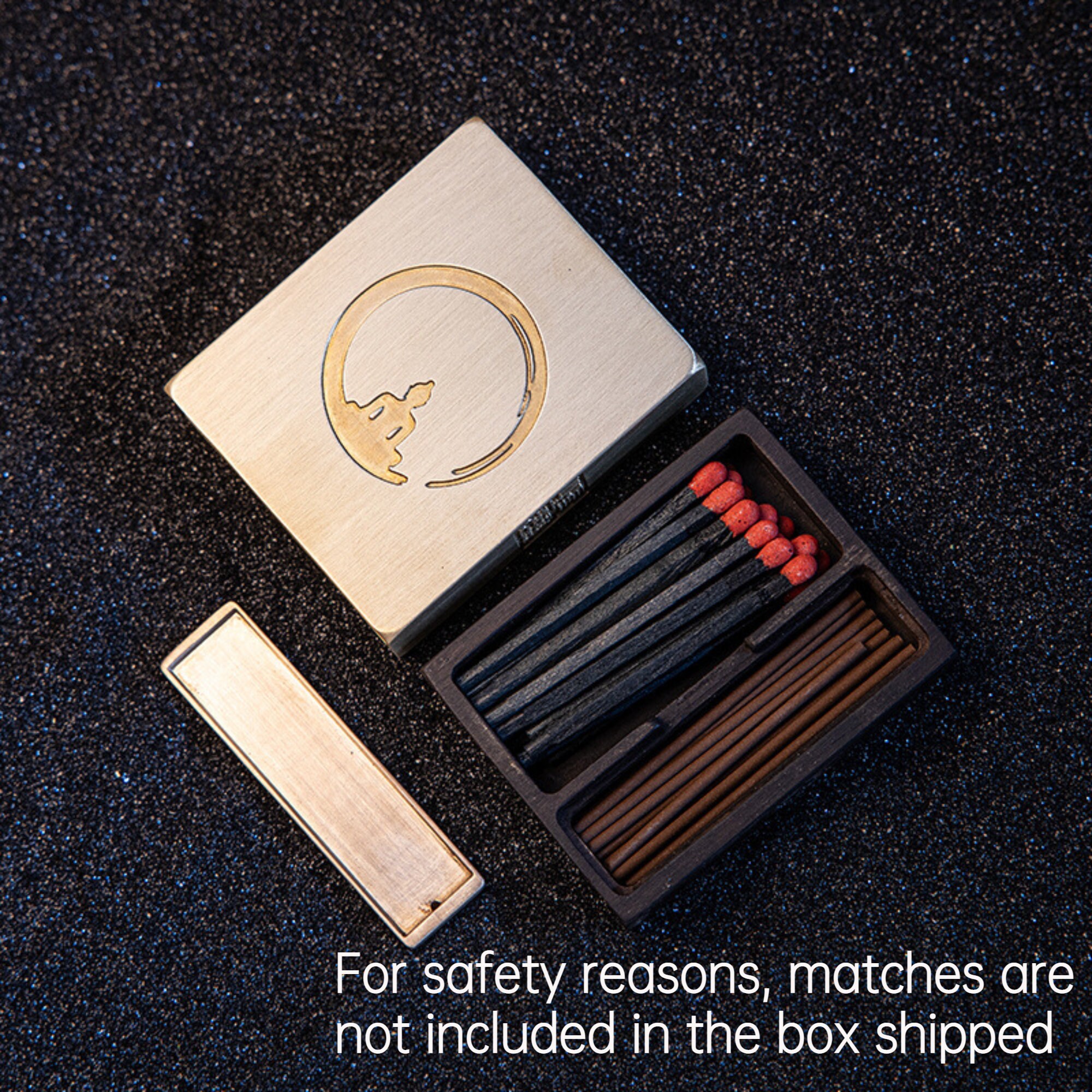 Custom Brass Matchbox Pocket Incense Box Incense Travel Box Etsy UK