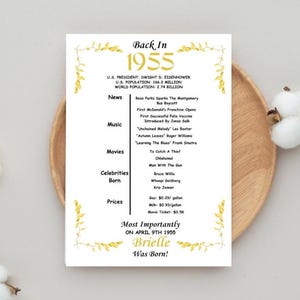 70th Birthday Decor, 70th Birthday Party Cards, Born in 1955, Birthday For Her, Birthday For Him, Dinner Plate Decoration 70