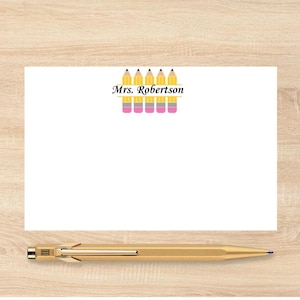 Lehrer personalisierte Notecard, benutzerdefinierte Lehrer Notecard, Lehrer Wertschätzung, Schreibblock, Geschenk für Lehrer, Lehrer Geschenk