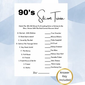 Trivia IceBreaker-game uit de jaren 90 | Activiteiten uit de jaren 90 | Feestspellen uit de jaren 90 voor kinderen en volwassenen | Vragen over IceBreaker | Direct downloaden
