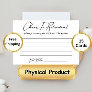Carte de vœux pour la retraite avec enveloppe, carte de vœux et de conseils pour la retraite, souvenir de retraite
