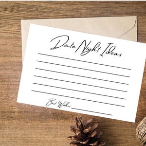 Ideeën voor een date-avond, kaarten voor een date-avond, huwelijksfeest, activiteit vrijgezellenfeest