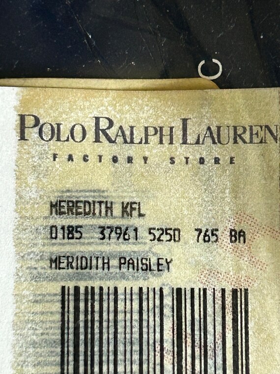 シーツ・カバー Ralph Lauren - Venice Beach Collection NEW Vintage Ralph Lauren Meredith Red Paisley Flat Sheet