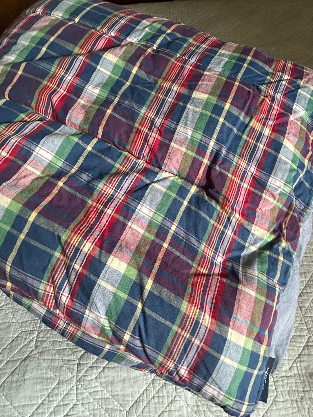 Ralph Lauren Garrison Plaid Comforter Chambray Full / Queen Bed - Etsy
