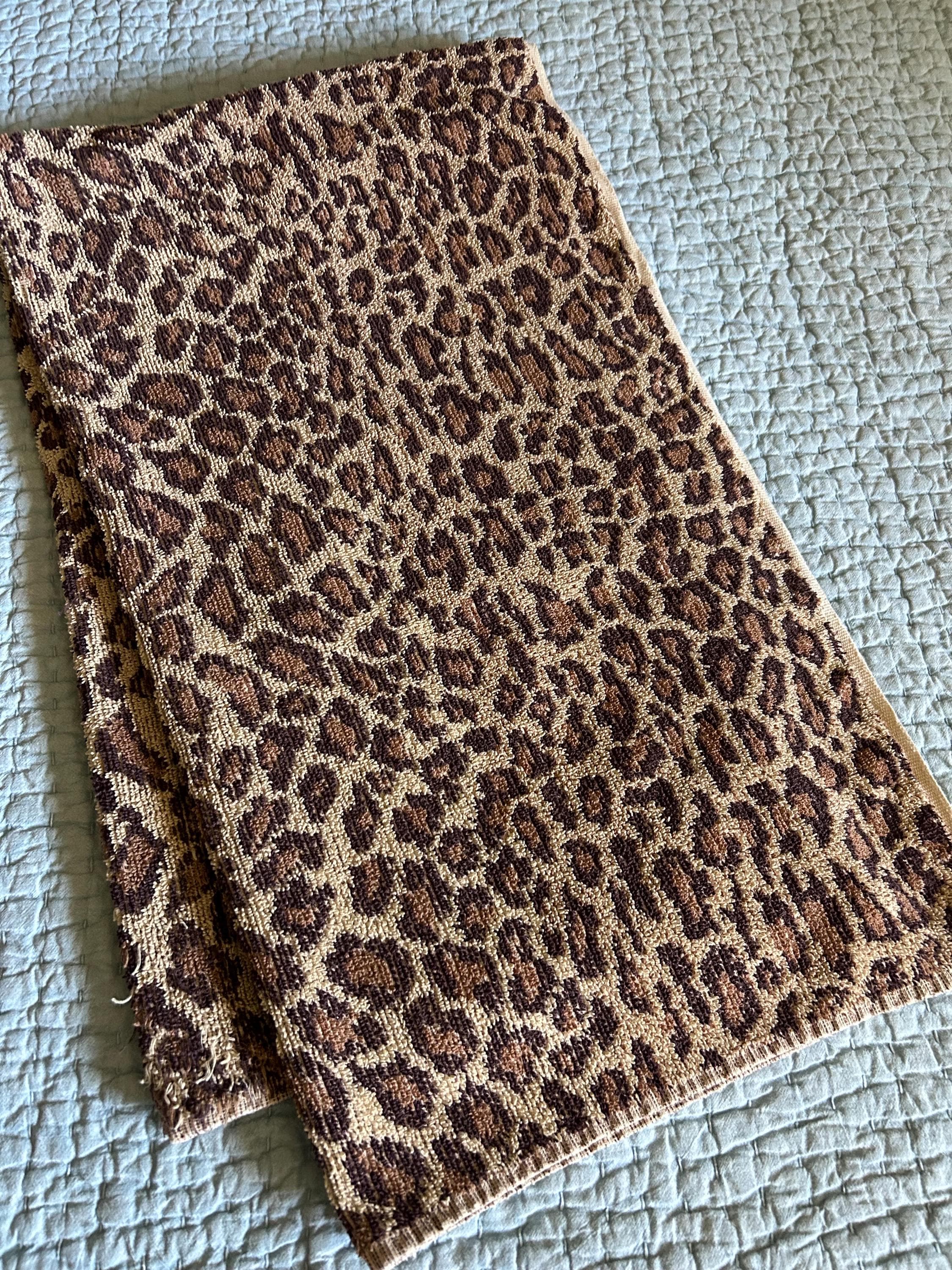 Ralph Lauren Aragon Towel Leopard Print Bath Size 48 X 28 - Etsy