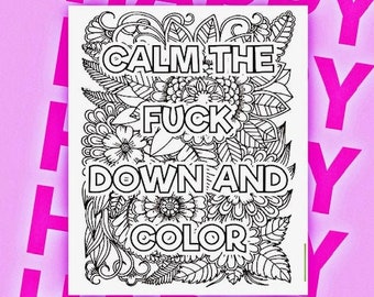 Funny Swear Word Coloring Book