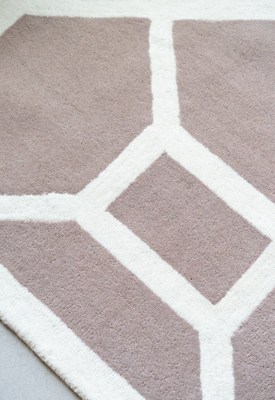 Designer Hand Tufted Wool Area Rug Modern Area Rug Handmade Etsy