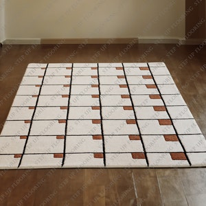Modern stoffig wit handgetuft NK-tapijt 100% Nieuw-Zeelands wollen vloerkleed met middeldikke stapel Slaapkamer Woonkamer Groot vloerkleed Speelkamer
