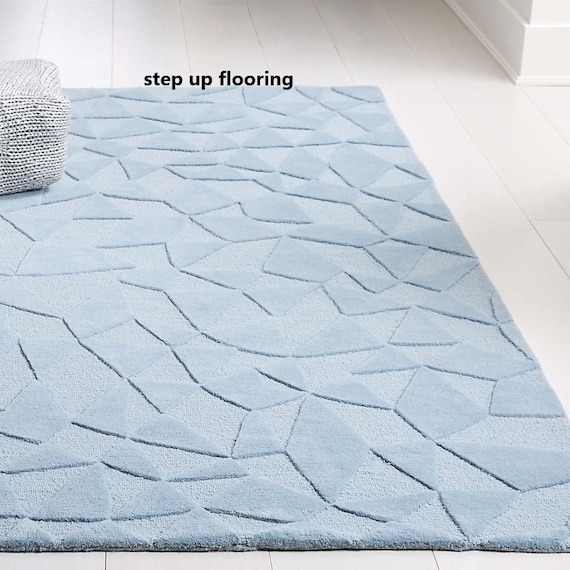Geometric Hand-tufted Quilt Oriental Area Rug Wool Modern Carpet Kitchen Rug 3x5 