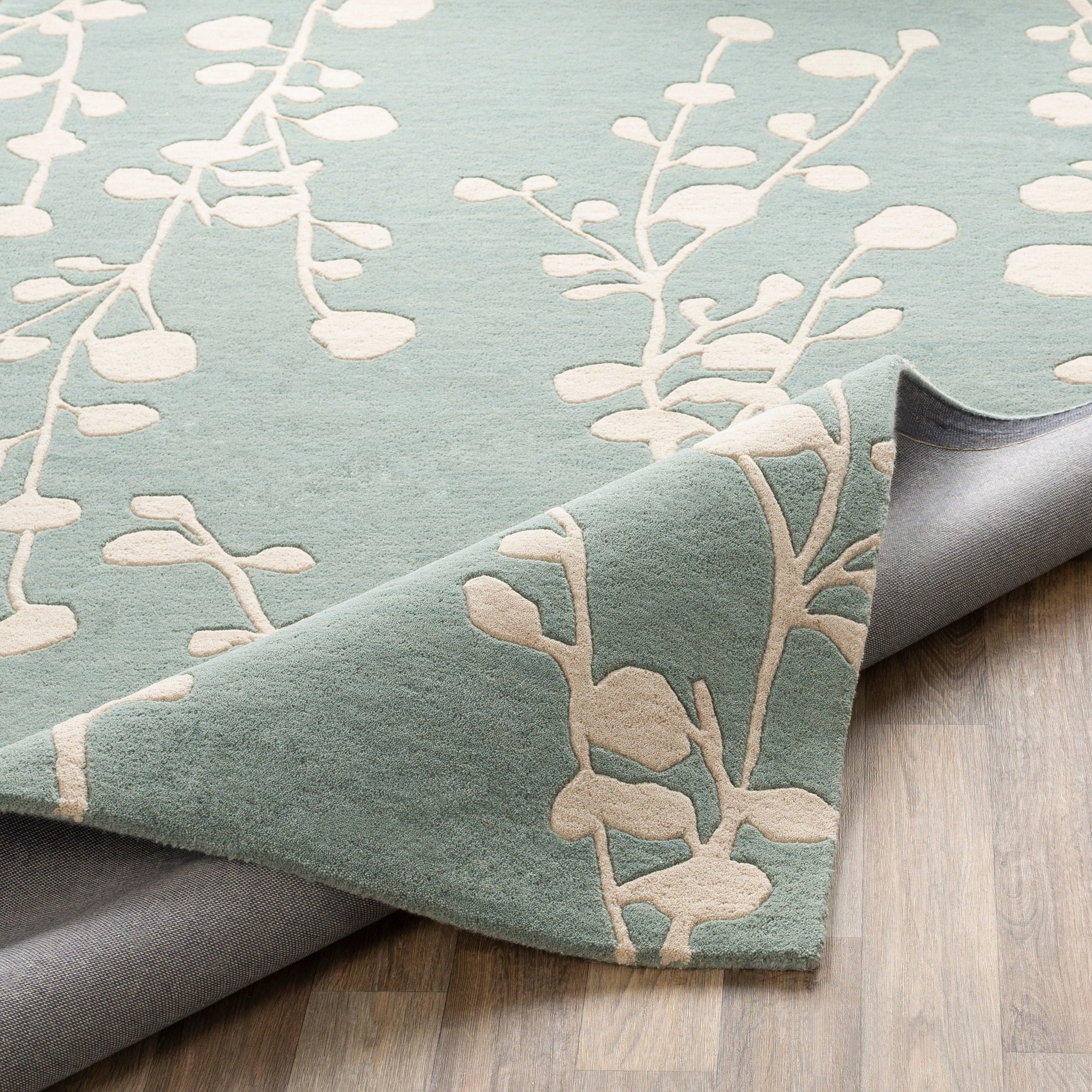 Hand Tufted Modern Floral Wool Area Rug Handmade Area Rug Hand Etsy UK