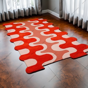 Abnormal rug Designer Hand Tufted rug  Wool Rug Area Rug Modern Area Rug Handmade Area Rug tufted Rugs  for Living Room Rugs irregular rugs