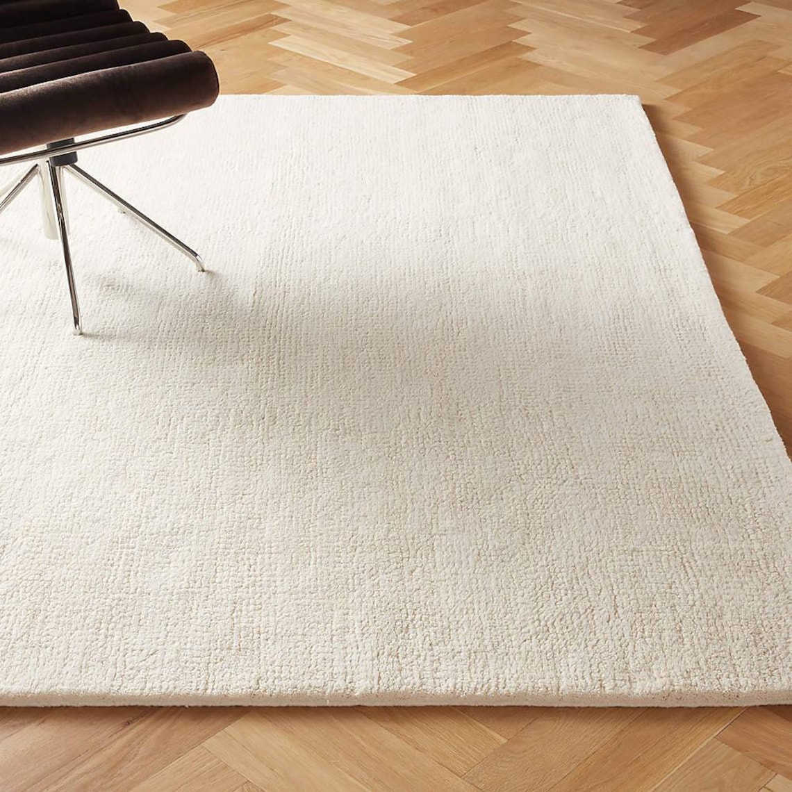 Hand Tufted Solid Ivory Country Oriental Wool Rug Hand Tufted - Etsy