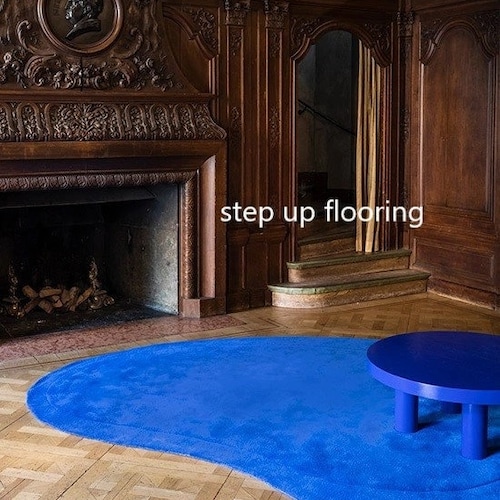 Blue Hand Tufted Kidney Shape Modern Wool Handmade Area Rug Etsy