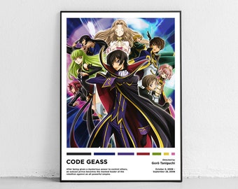 Code Geass Poster Etsy Code Geass Poster Etsy