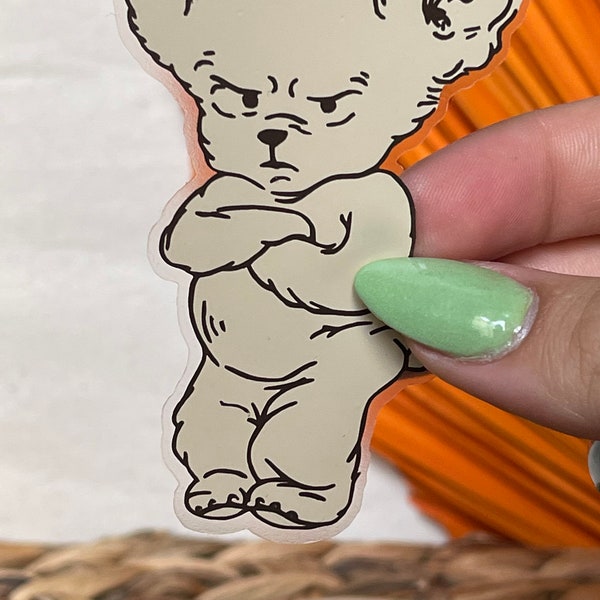 Grumpy Bear Waterproof Sticker Inspired By Harry Styles