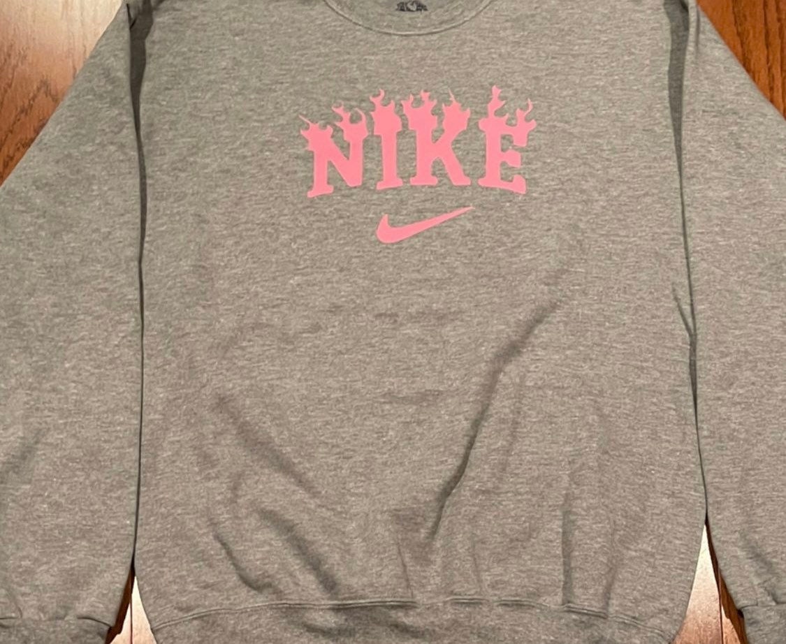 Nike Flame Crewneck - Etsy