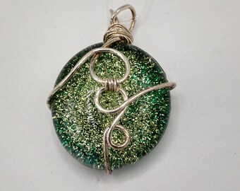 Custom Glitter Loop Pendant