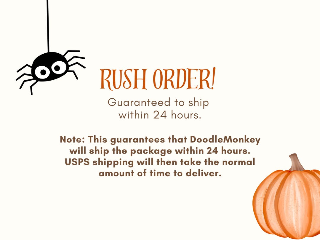 RUSH ORDER Ship Within 24 Hours Etsy