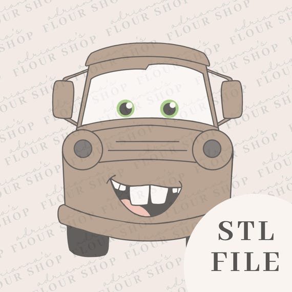 Tow Truck Cookie Cutter STL File | Cartoon Car Cookie Cutter | Digital Download 3D Print File