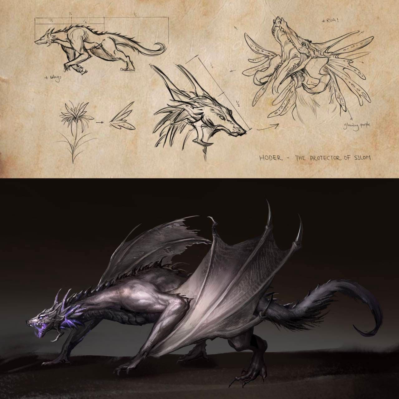 Western Dragon Concept Art