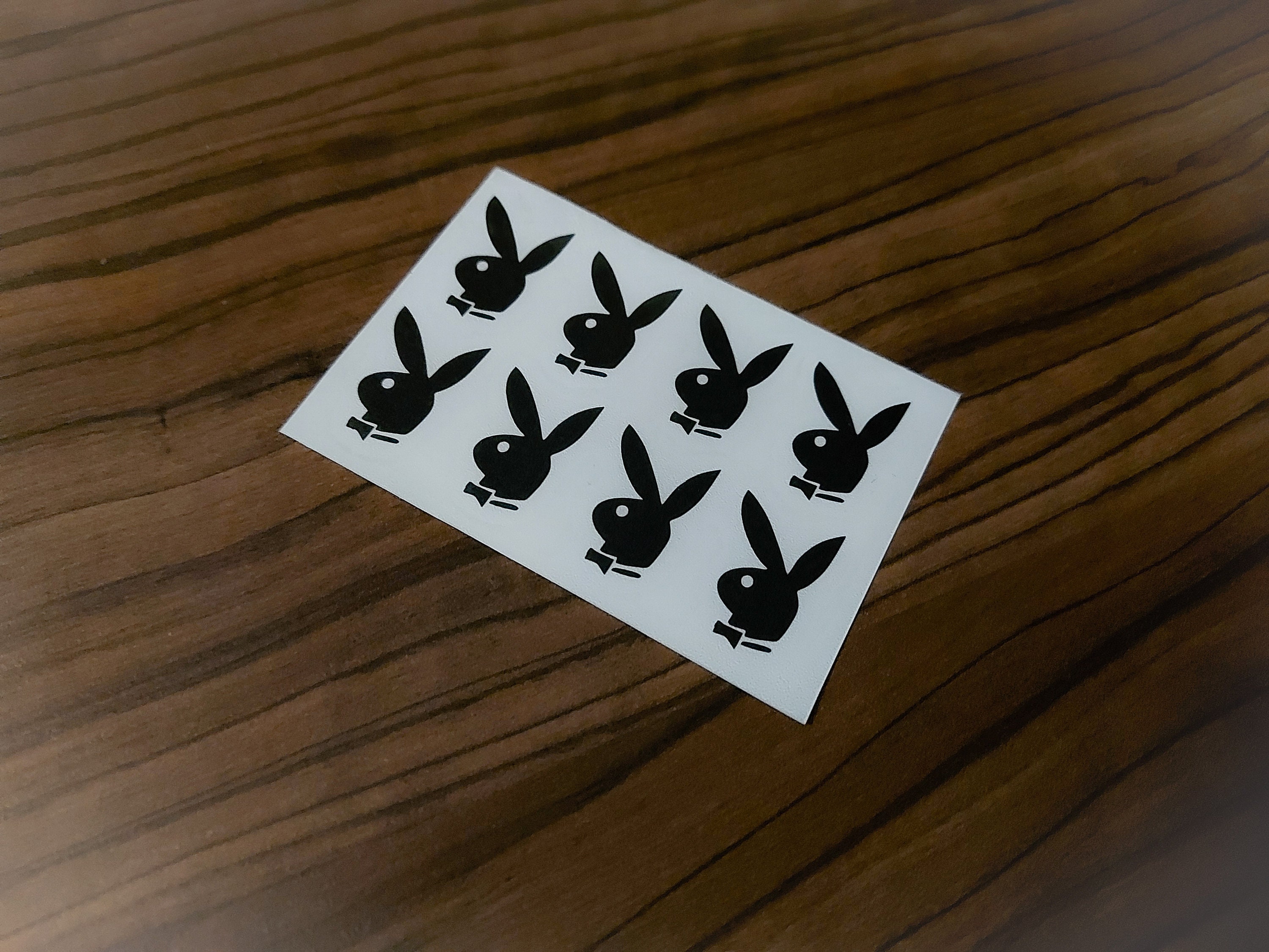 Set de 15 Playboy Bunny Car Pegatina Conejo Bowtie Etsy