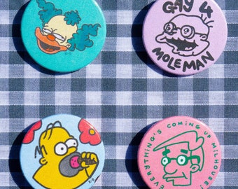 Simpsons badges - Plus Bundle Option