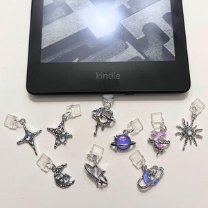 Celestial Kindle Charm, Phone Charm, USB Charm, Kindle Accessories, iPad/Tablet Accessories, Phone Accessories, Dust Plug