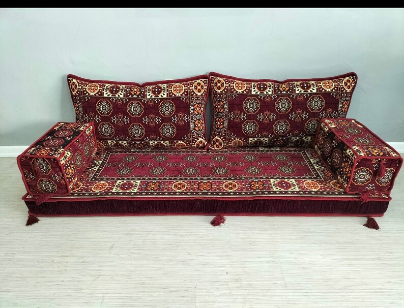Arabic Majlis Jalsa Floor Seating Sofa Afghan Toshak Etsy